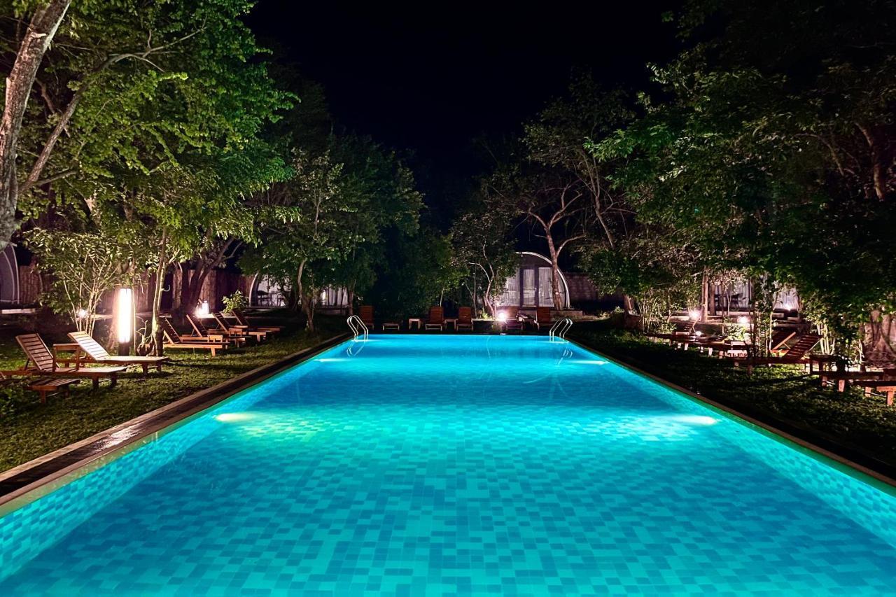 Nivadoo Resort Sigiriya Bagian luar foto The swimming pool at the hotel