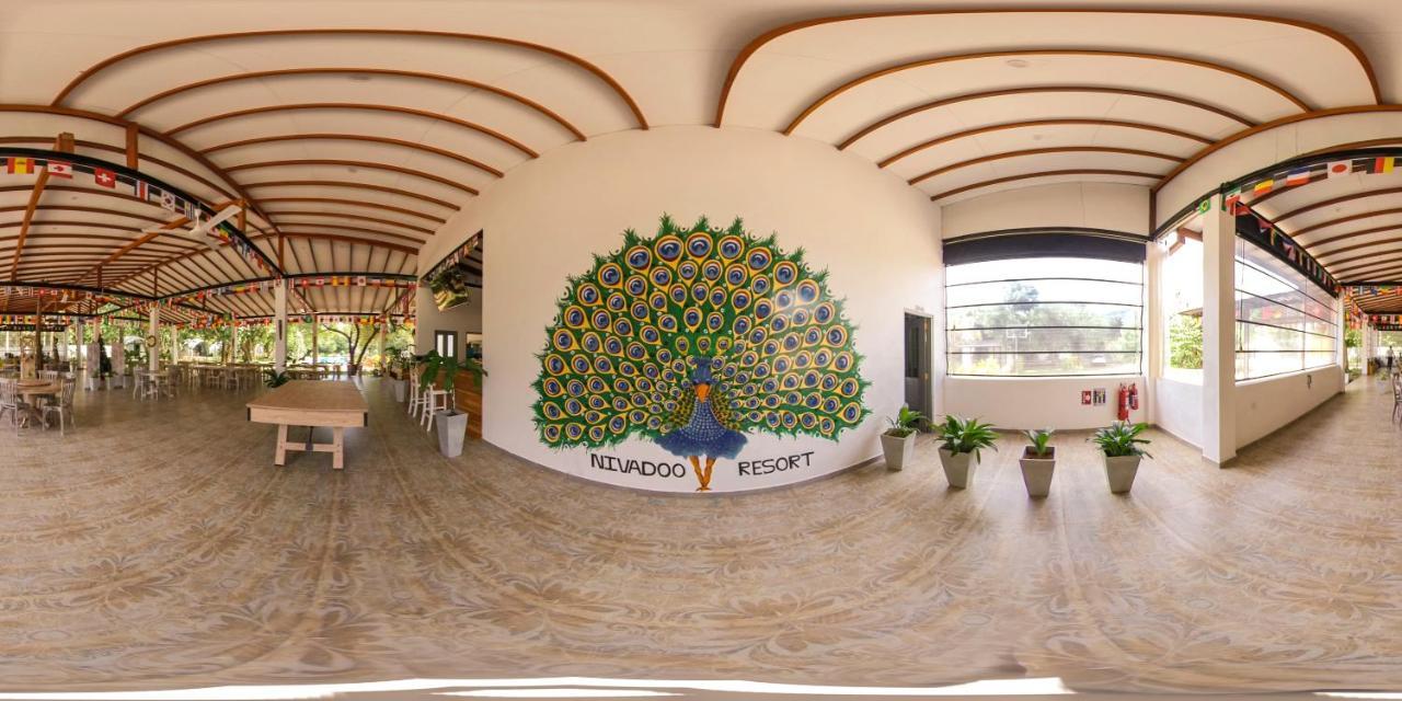 Nivadoo Resort Sigiriya Bagian luar foto 360° panorama of the lobby at the resort.